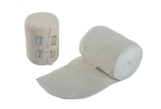 Spandex plain weave off white elastic bandage
